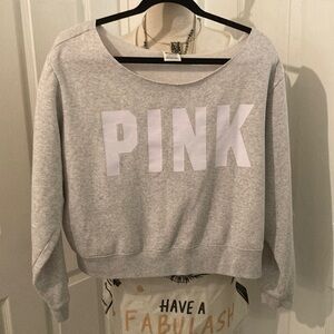 Victoria's Secret PINK Gray Sweatshirt XL 0027